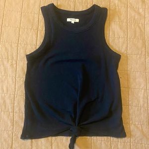 Madewell tank top tie front